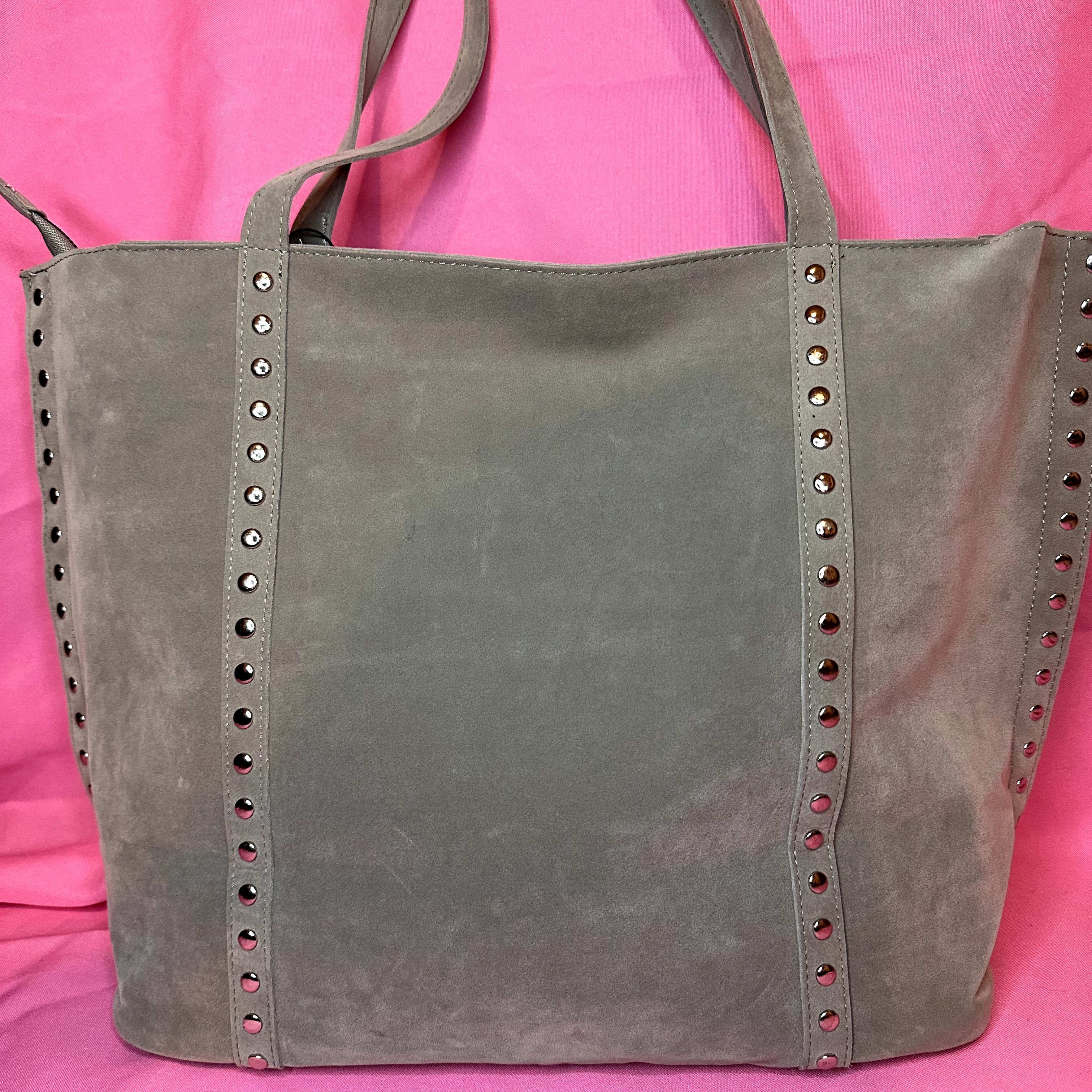 Cartera de Gamuza Gris